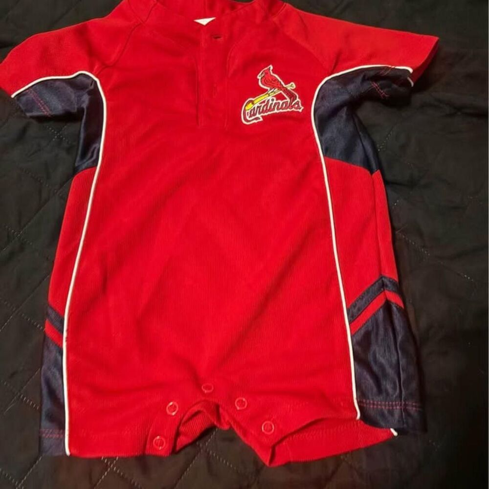 MLB ST. Louis Cardinals baseball romper infant roper 6-9M